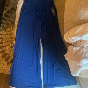 Express small blue wide leg pants